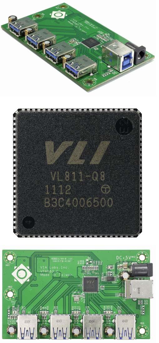 VIA Labs показывает VL811 - 4-х портовый USB 3.0 хаб